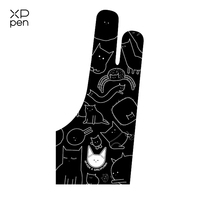XPPen Artist Anti-fouling Glove Comfortable Free Size Cute Cat Glove for Drawing Tablet / Drawing Display