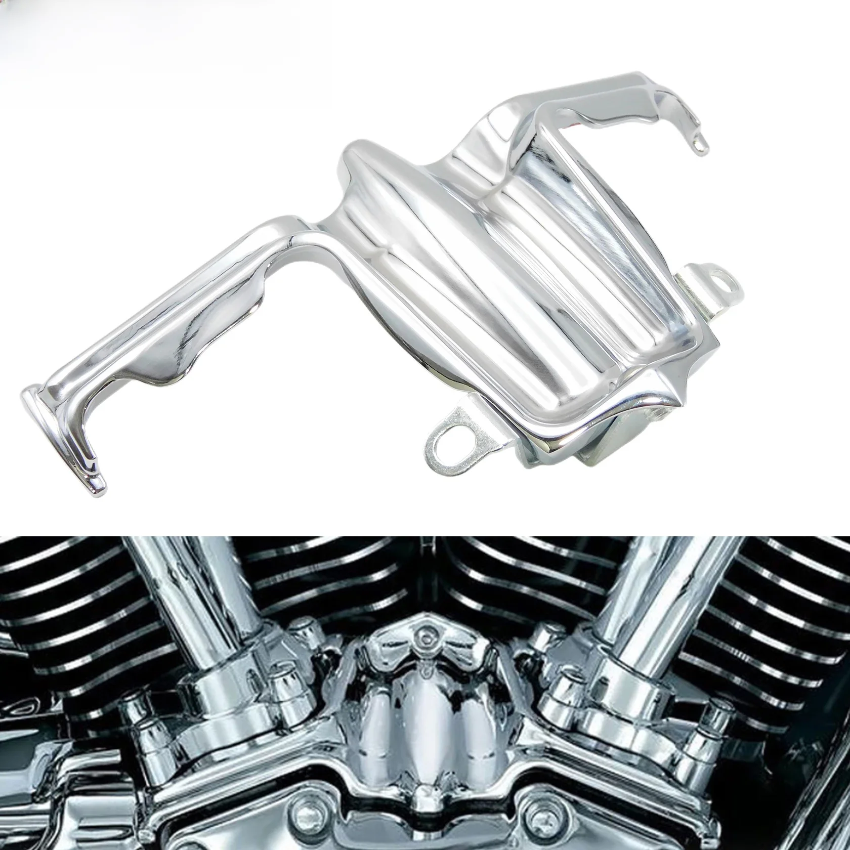 Motocyklowy chromowany podnośnik popychacza Blok akcentujący Osłona wykończeniowa do Harley Softail Breakout Dyna Fat Bob Street Bob Touring Road King — zdjęcie 2