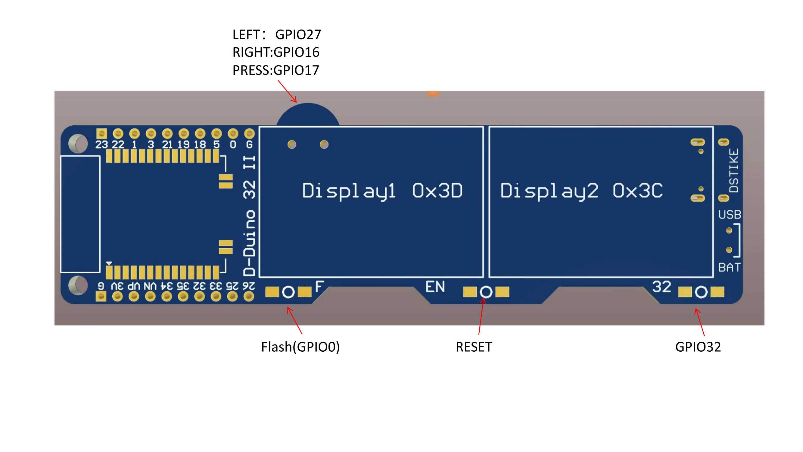 DSTIKE D-duino-32 II Dual Screen