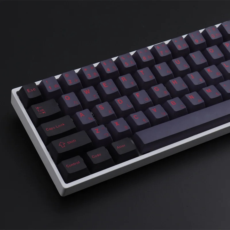 129 Keys GMK Alter Keycaps Cherry Profile Black and Gray Japanese English PBT DYE-SUB Mechanical Keyboard Keycap For MX Switch