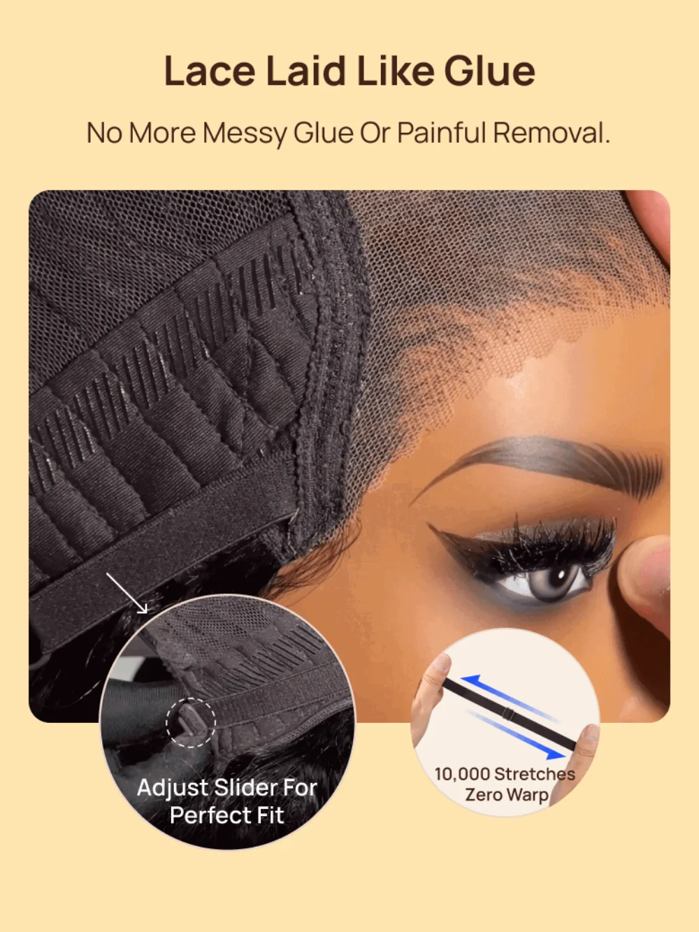 Парик Нескользящий Nadula 7x5 2.0 ™   Парик с невидимыми узлами, пернатый слой, боковая часть, кружевной волнистый парик, надеюсь и выйти за шнурком, плотность 200%