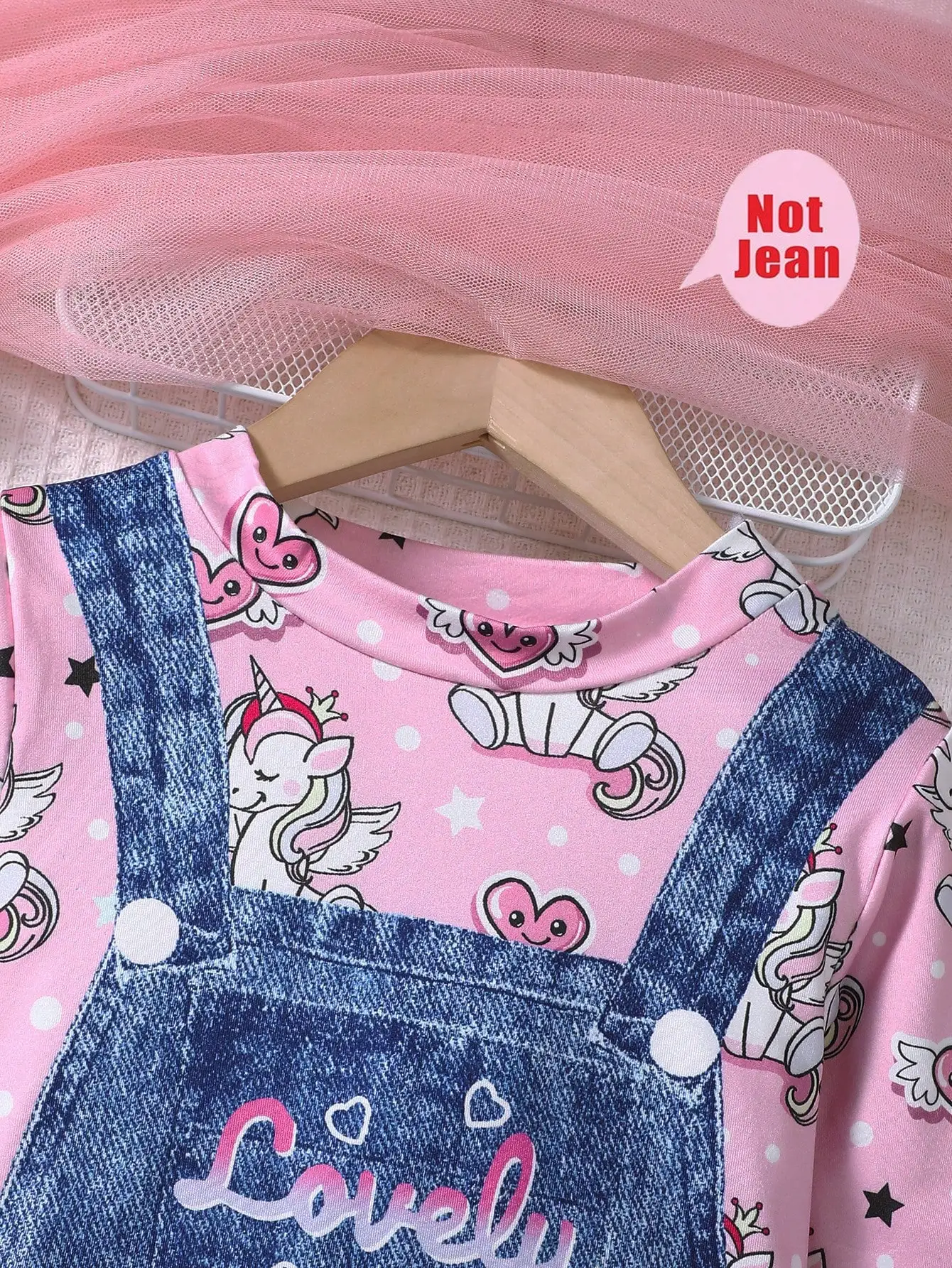 Robe licorne imprimée en 3D pour filles, mignonne, teinture par nouage, col rond, tricotée, manches longues, cadeau de fête pour enfants, printemps et automne