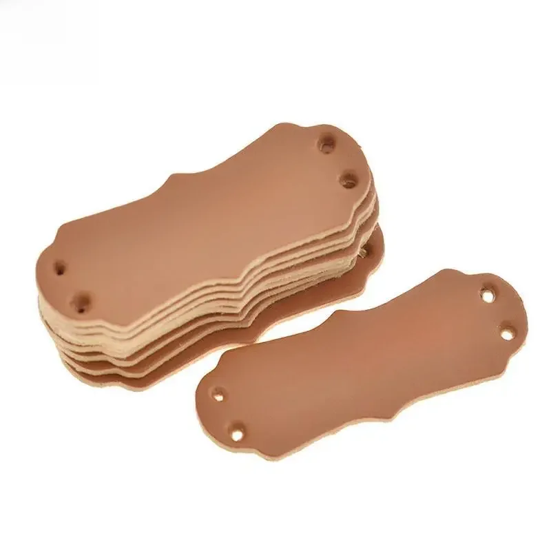 Étiquettes en cuir PU pour chapeaux, sacs faits à la main avec étiquette d'amour pour vêtements, accessoires de couture, 50 pièces