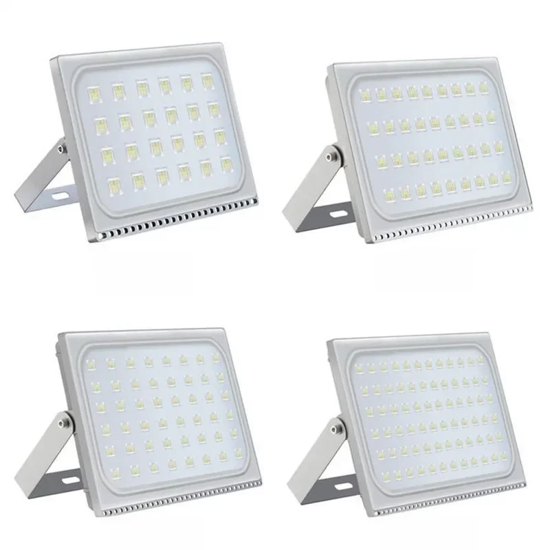 2 Stuks Ultradunne Led-schijnwerper 150W 200W 300W 500W IP65 110V/220V Led Spotlight Refletor Buitenverlichting Wandlamp Schijnwerper - afbeelding 2