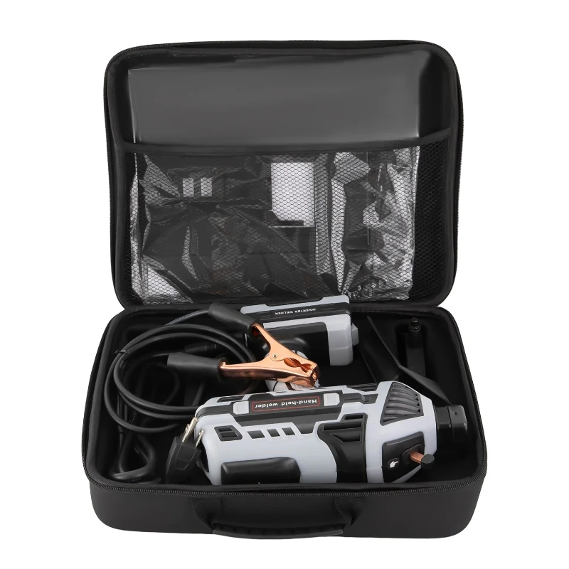 220 В серый и зеленый портативный полностью автоматический инверторный сварочный аппарат для дуговой сварки, с аксессуарами, обслуживание дома своими руками