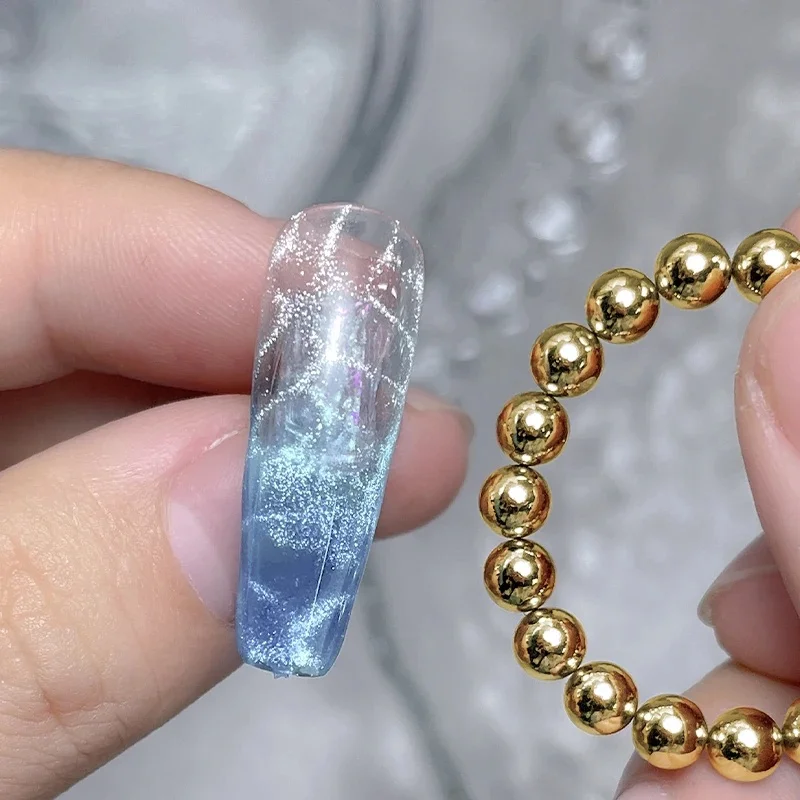 10/20 pièces or argent rond Nail Art ensemble de perles magnétiques multi-fonctionnel coloré aimant bâton pour vague d'eau ondulation oeil de chat Desig