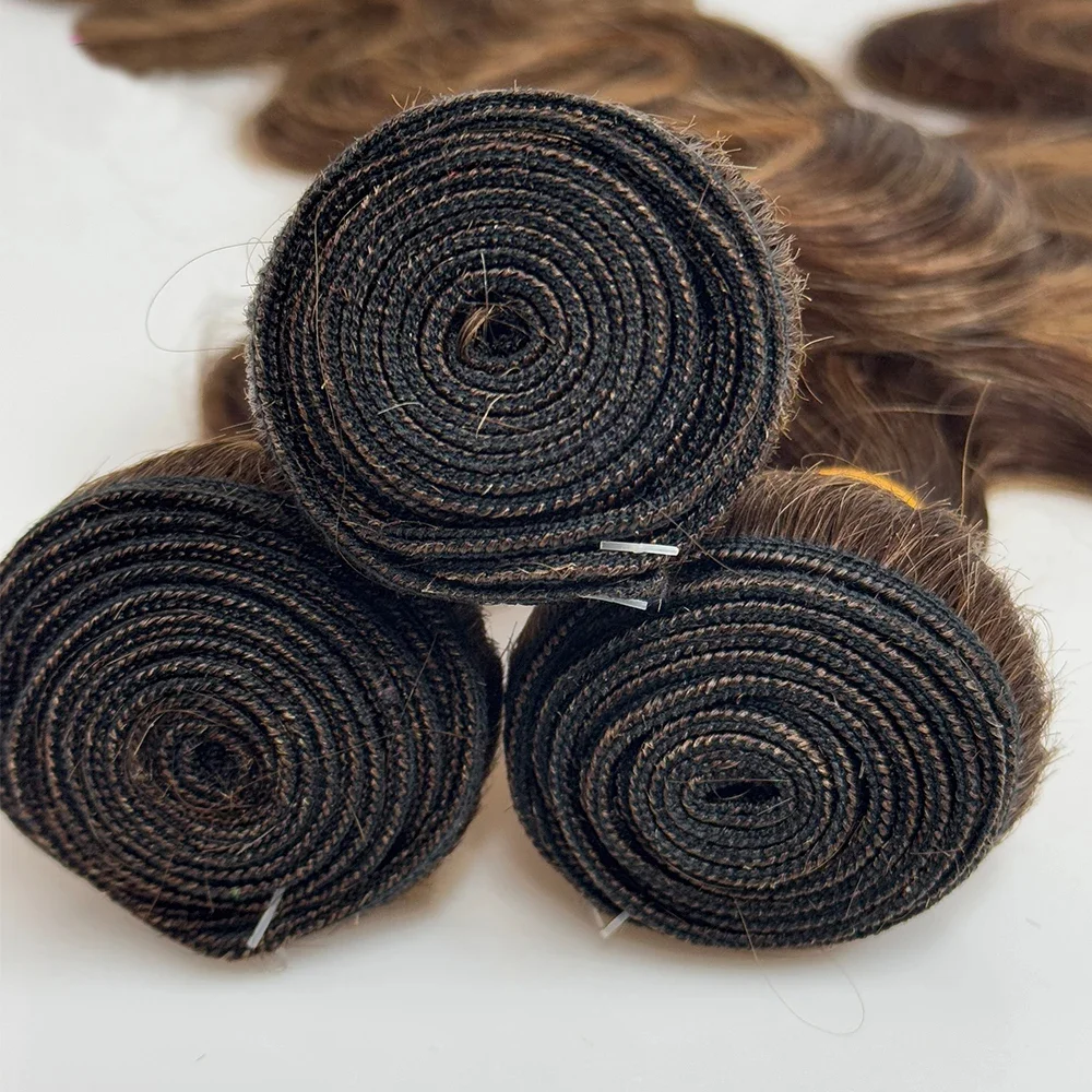 36 38 Inch Highlight Body Wave Bundles 100% Human Hair Unprocessed Brazilian Virgin 1 3 4 Pcs Raw Hair Bundles Weave Extensions image 5