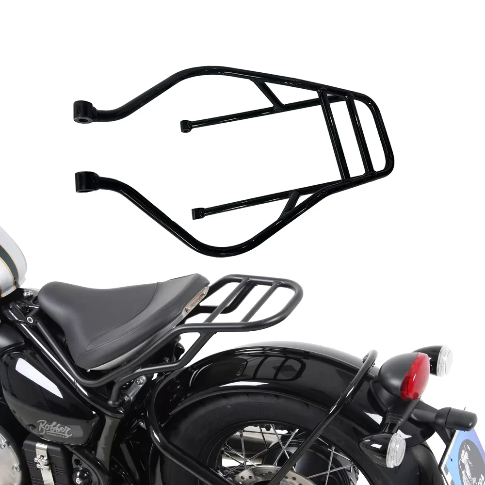 

Motorcycle Tube Rear Luggage Carrier Rack For Triumph Bonneville Bobber 2017 2018 2019 2020 2021