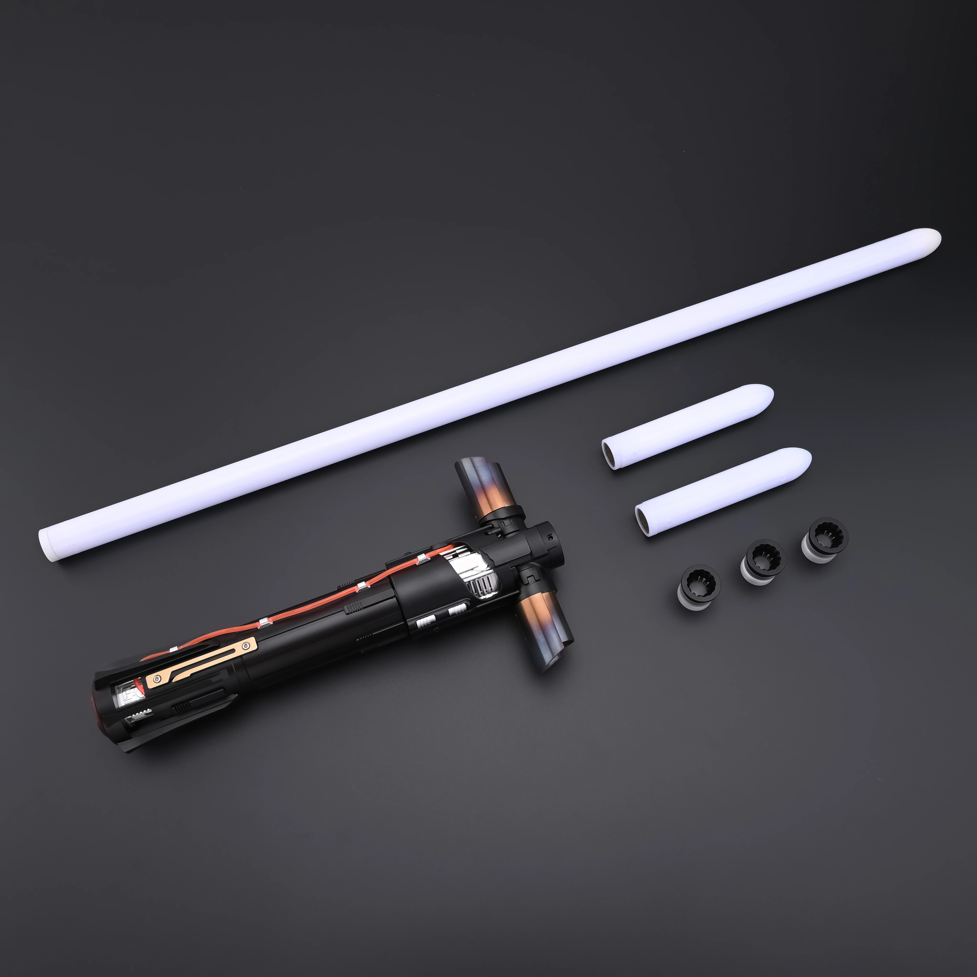 TXQSABER Kylo Ren 1inch Smooth Swing RGB 12color Proffie NEO SNV4 Lightsaber Metal Toys Cosplay Glow Gift