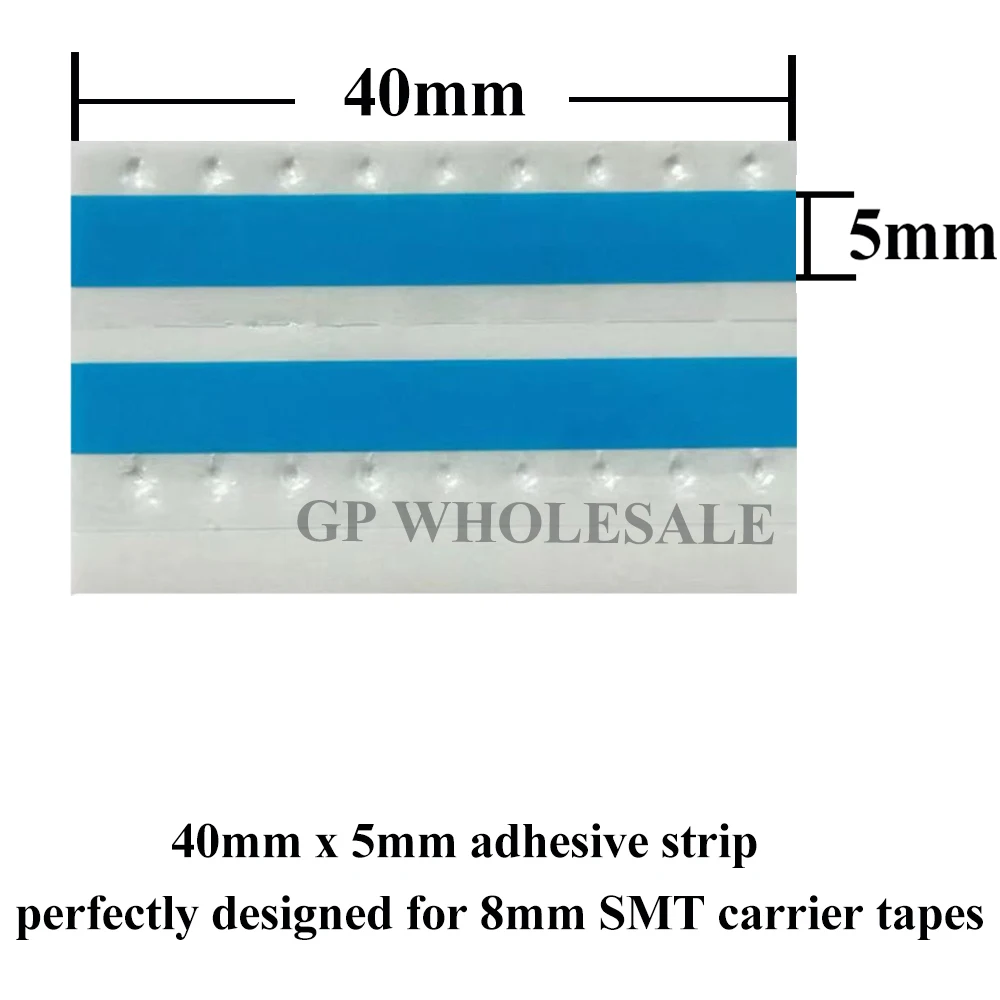 8mm SMT Double Splice Tape Blue High Tack Joint Tape for Solder Paste Printing SMT Feeder 500Pcs/Box