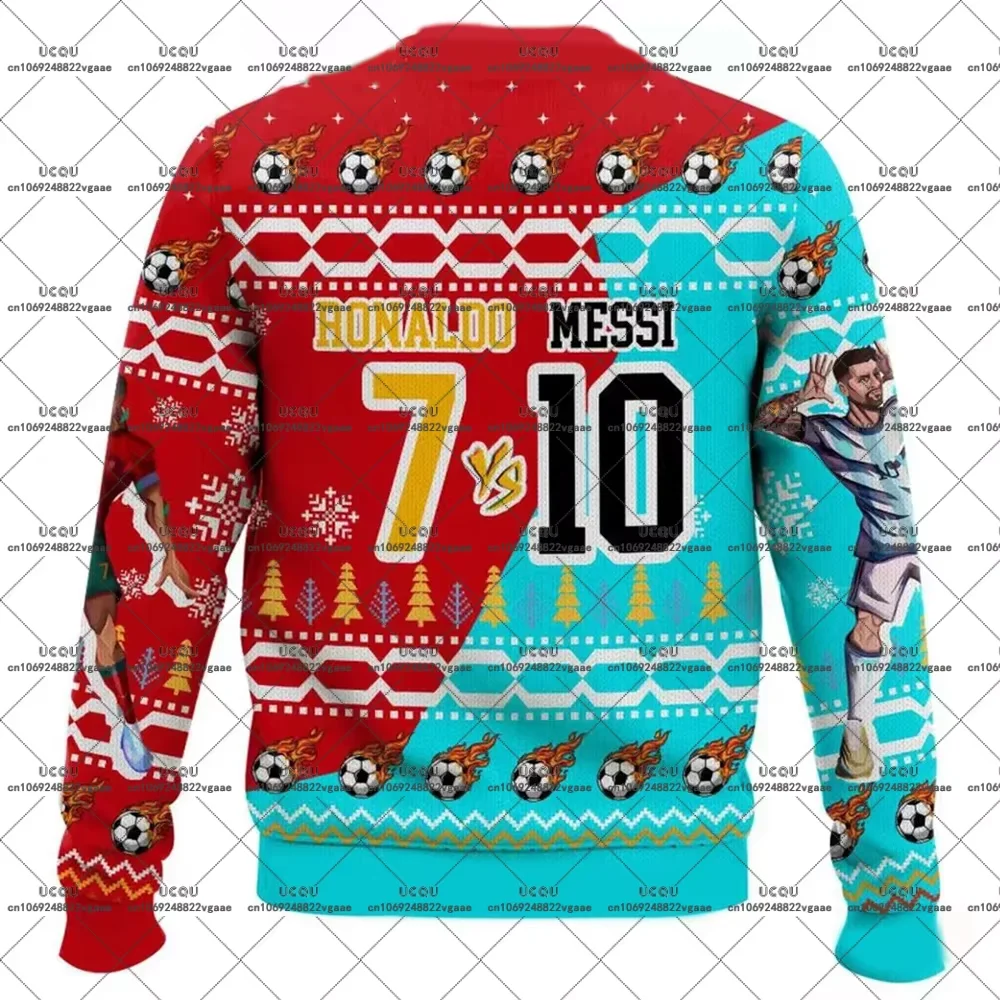 كرة القدم جيرسي رونالدو 7 المحملة الرجال عادية بوي ميسي 10 تي شيرت أعلى كرة القدم أعلى الخريف الرياضة البلوز هوديي هدية الكريسماس المشجعين #2