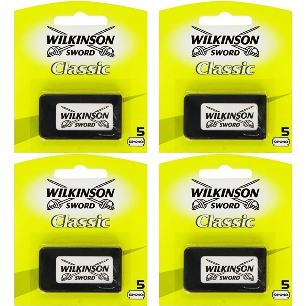 Wilkinson Sword Double Edge Razor Blade 4x Small Pack/20 Blades