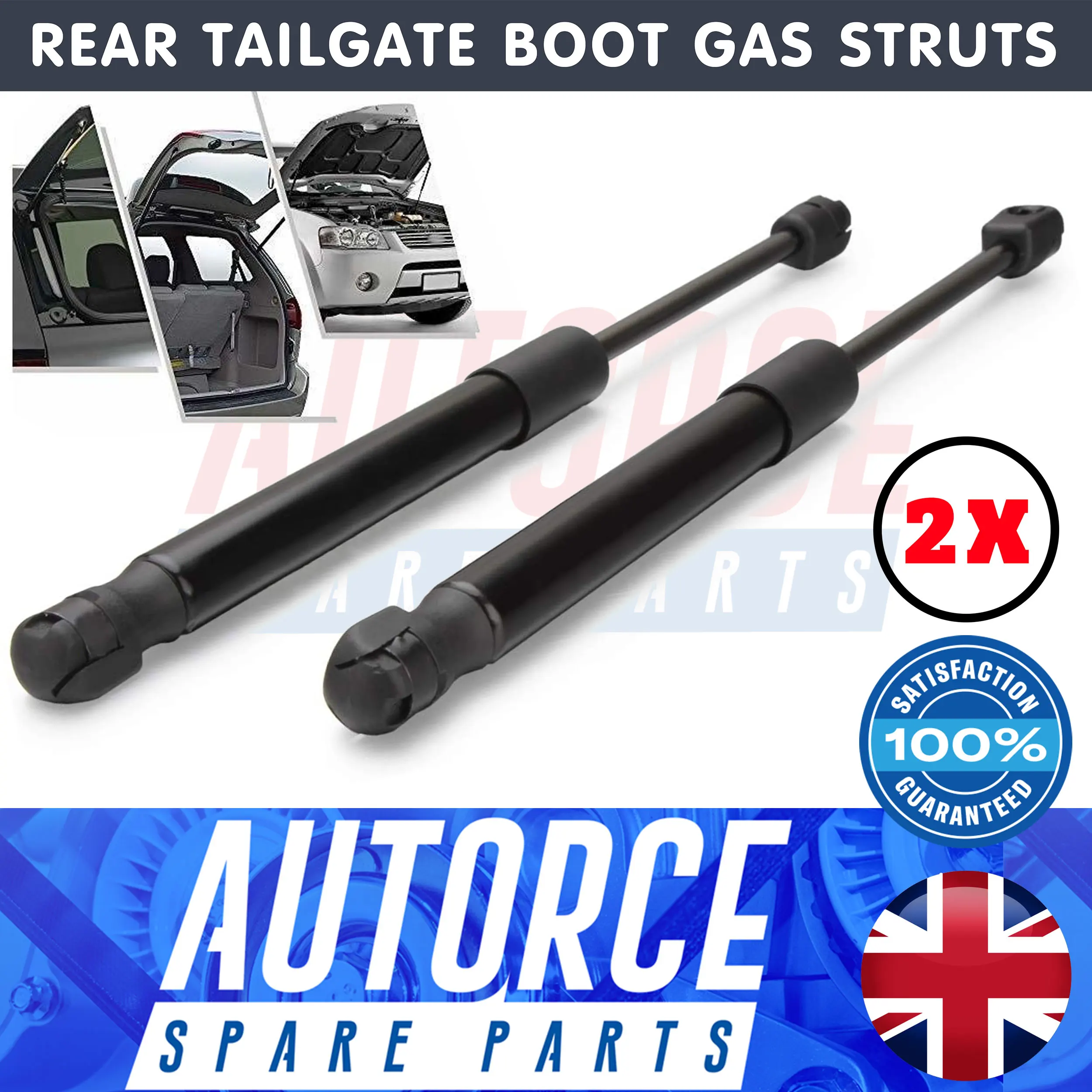 Autorce 2X Rear Tailgate Boot Gas Struts Intended For Land Rover Range Rover Sport (L320) 2005 - 2013 755 N 640 MM 6H32406A10BB