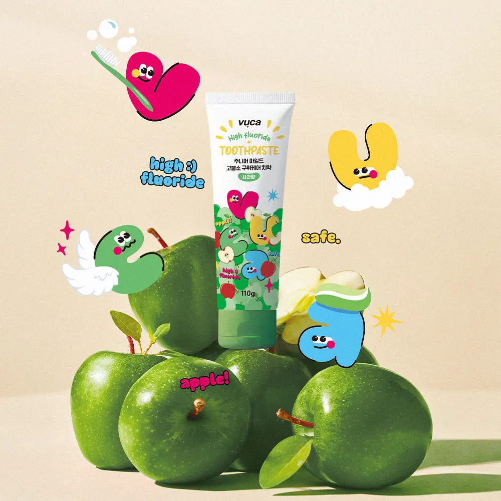 Buka children's toothpaste Guchup care 4 Apple incense 110g