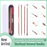 Professional Blackheads Remover Black Dot Pimple Removal Needles Skin Care Facial Cleaning Tools Popping Acne Extractor