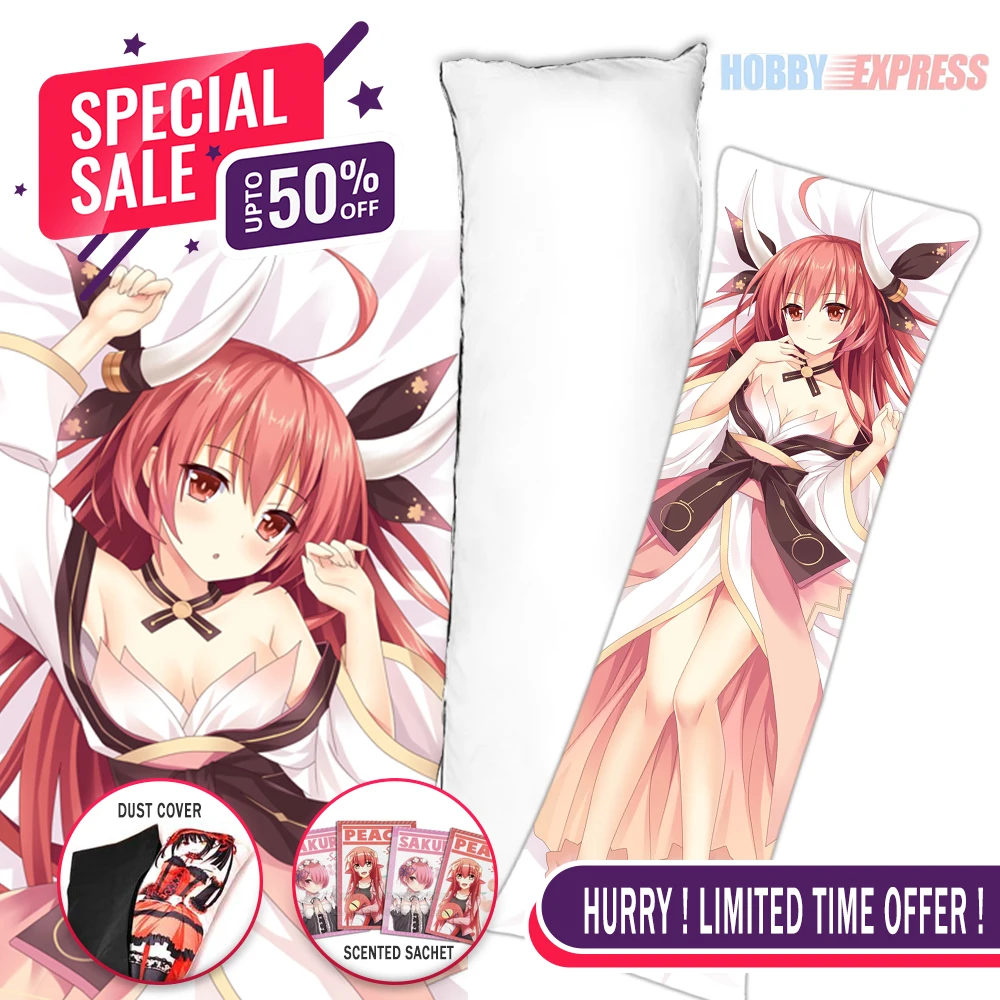 Hobby Express Anime Dakimakura Japanese Otaku Waifu Life Size Doublesided Print Hugging Body Pillow Cover Kotori Itsuka ADP20329