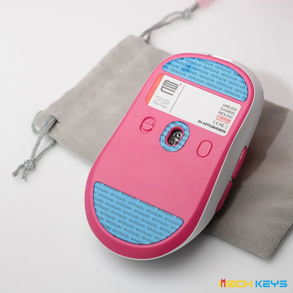 Zaopin X Nachocustomz Z2 4K Swappable Wireless Mouse Ergonomics Design Pink and White Theme Skull Avatar Lightweight Gaming Mice - Image 3