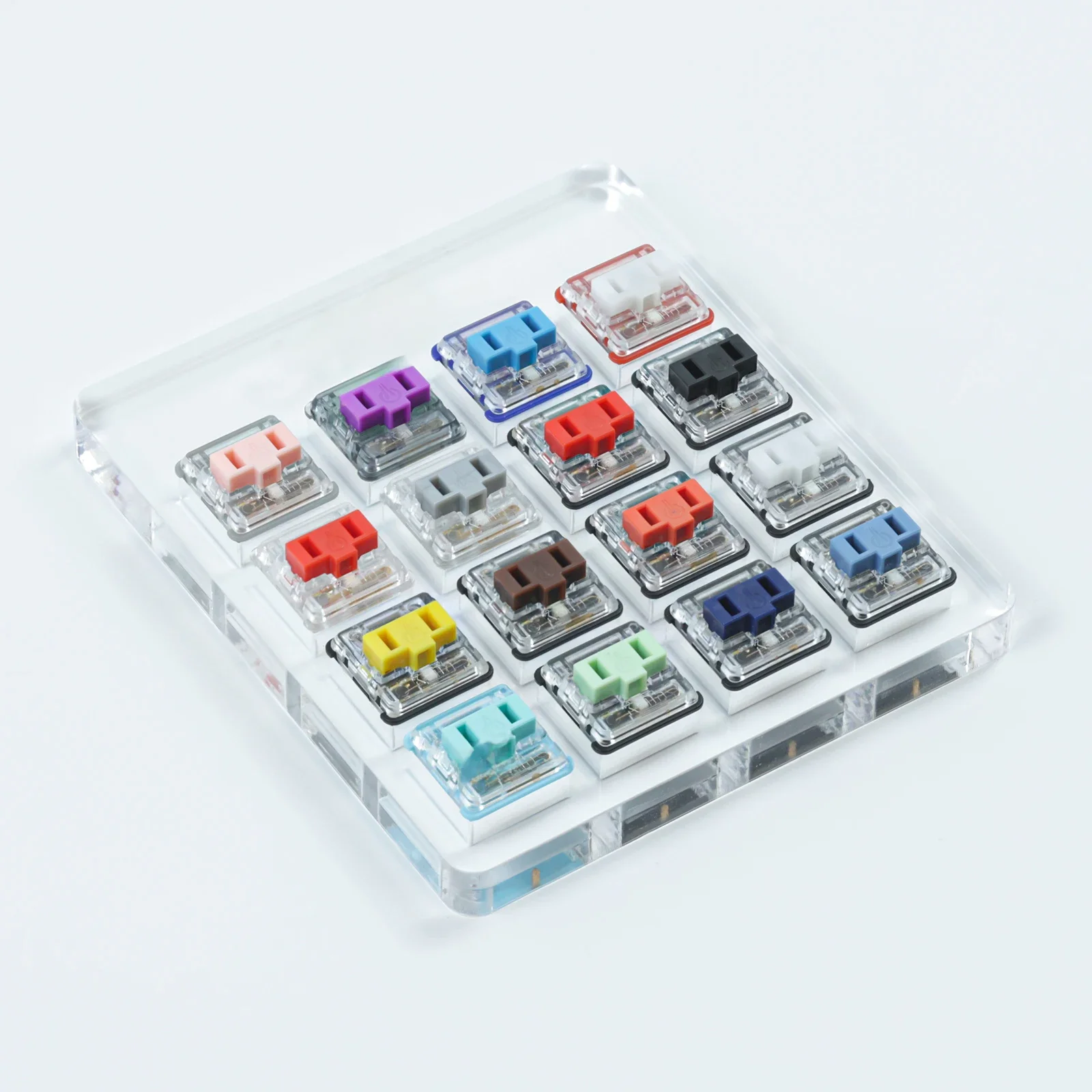16 stücke kailh low profile choc schalter 1350 rgb für tastatur kristall rot pro hellblau rosa robin