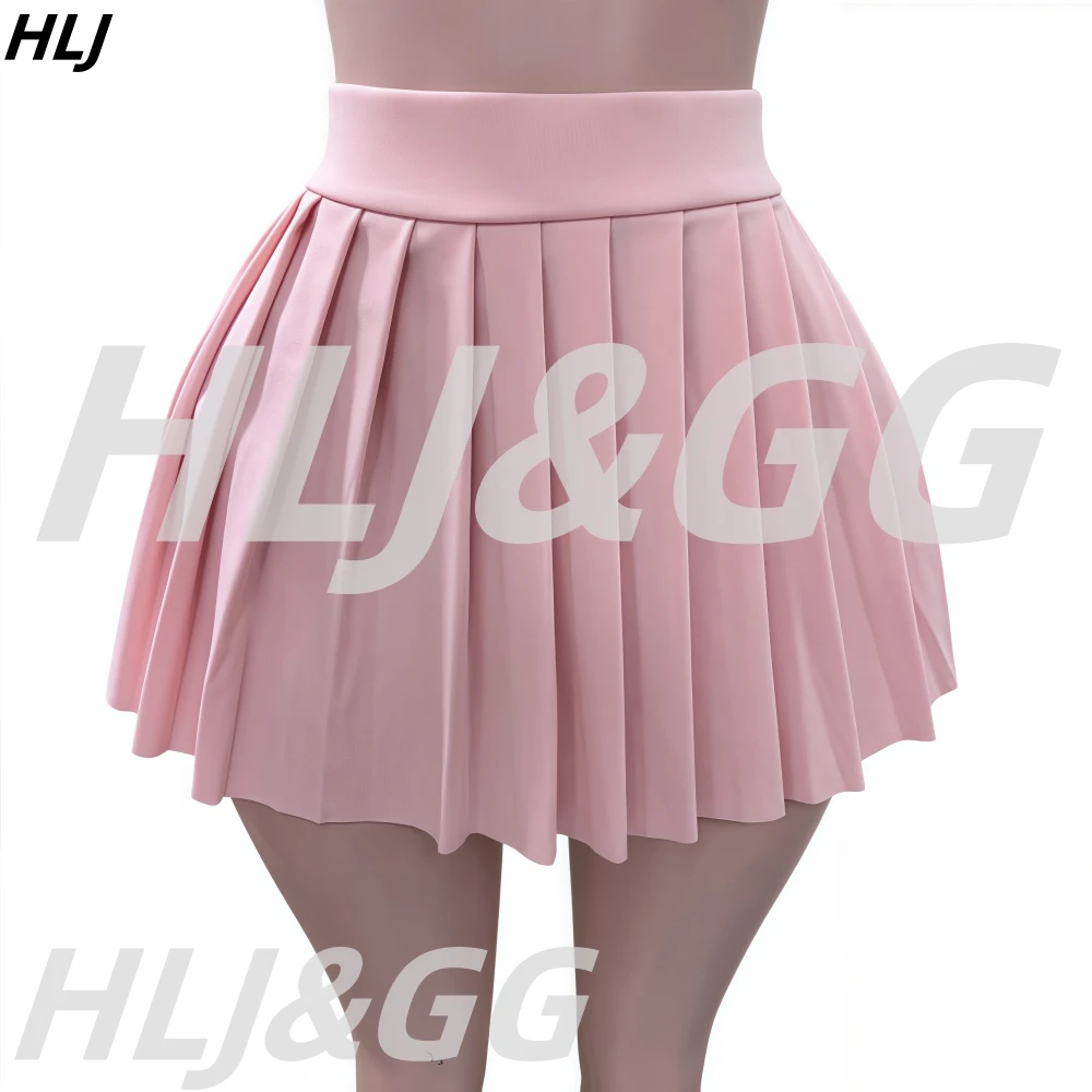 HLJ rose Style américain Y2K plissé Mini jupes deux pièces ensembles femmes col en V à manches longues haut et jupes tenue mode Streetwear