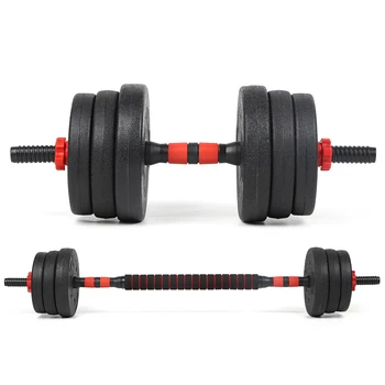 Sportneer 조절식 덤벨 세트, 5lb 핸드 덤벨 세트, 2 개의 빠른 조절 덤벨 무게추, 6 in 1, 가정 체육관 운동 훈련 