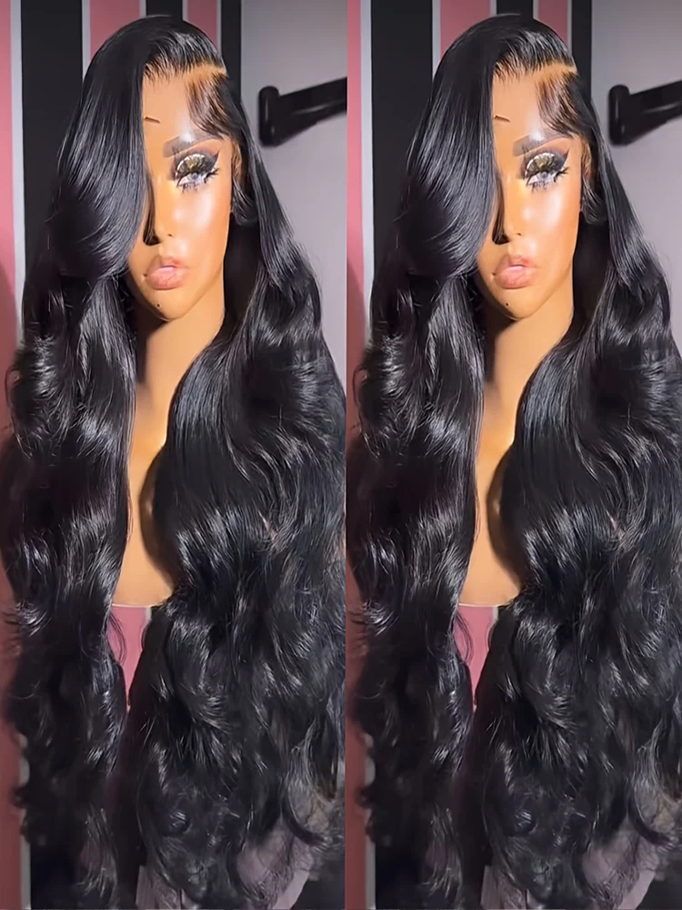 

Парик из натуральных волос с плотностью 200% и текстурой Body Wave, с кружевной передней частью 13x6, парик из натуральных волос с кружевной передней частью 13x4, парик без клея с застежкой 5x5, длиной 34-36 дюймов