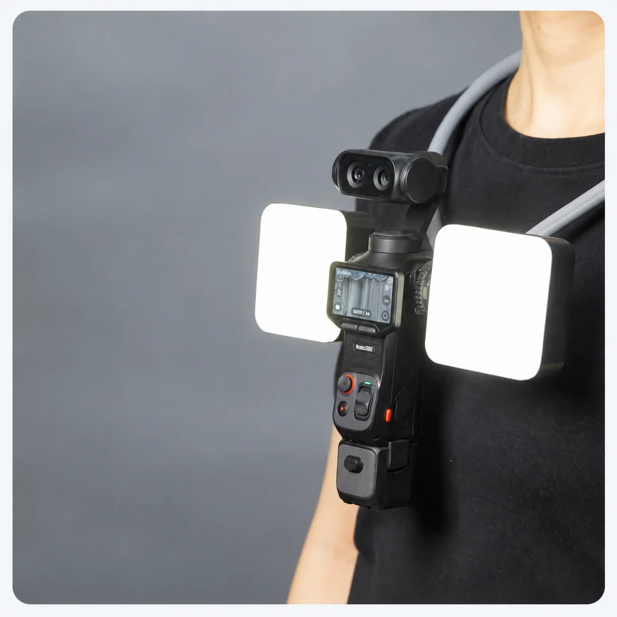 Insta 360 Luna Ultra RGB Fill Light Bracket with Cold Shoe Mount