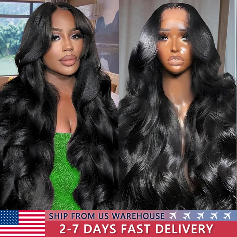 Body Wave 13X6 Lace Front Wigs Human Hair PrePlucked 180%Density 13x4 HD Transparent Lace Frontal Wigs Human Hair Wigs For Women