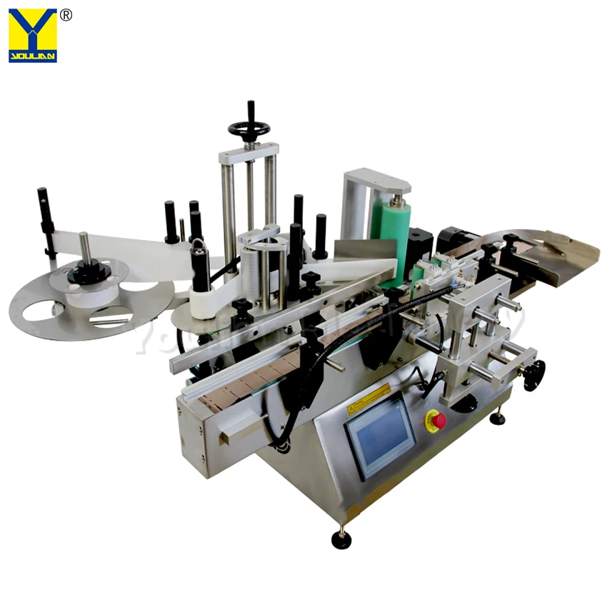 MT-180 Akurasi Tinggi Desktop Otomatis Botol Bulat Pemosisian Mesin Label Pencetakan Botol Air