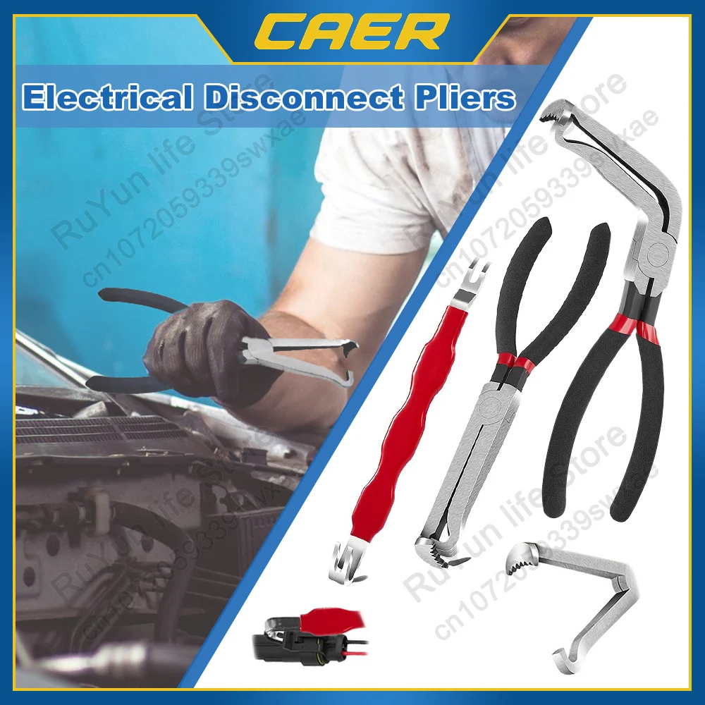 

Carbon Steel Electrical Disconnect Plier Set Automotive Fuel Line Tools with Anti-Slip Grip Spark Plug Removal Separator Pliers