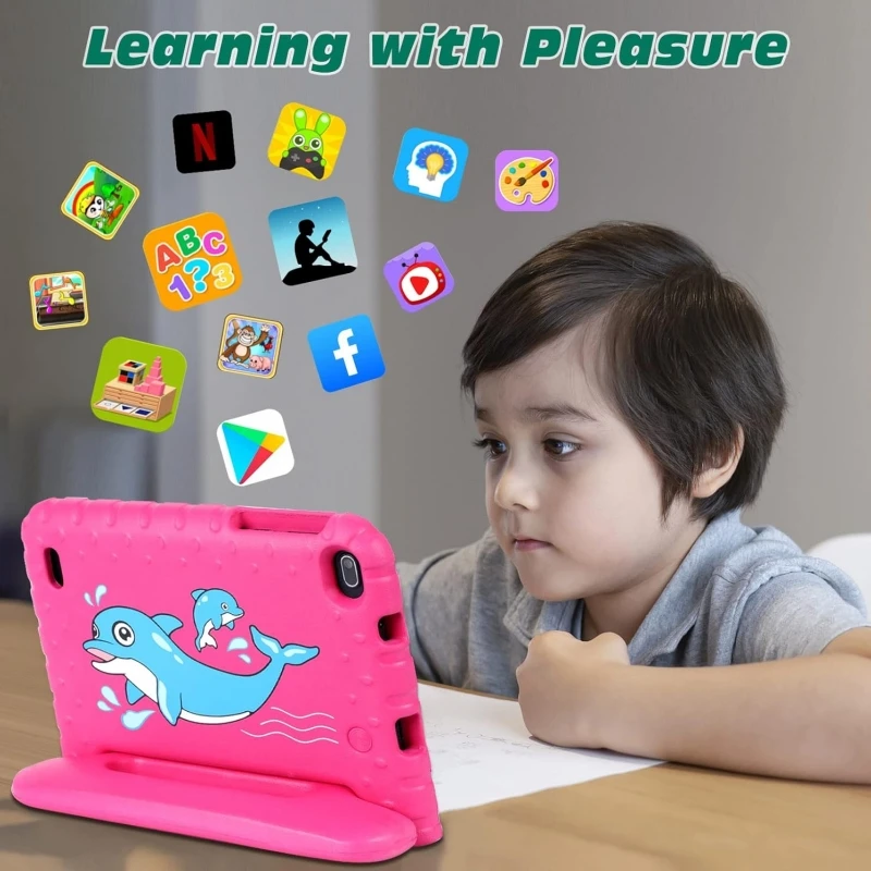 New 7 INCH Android 13 Kids Tablet WIFI DDR3 3GB+4GB RAM 64GB ROM Allwinner A133 Quad Core CPU 1.6GHz Dual Camera 3500mAh
