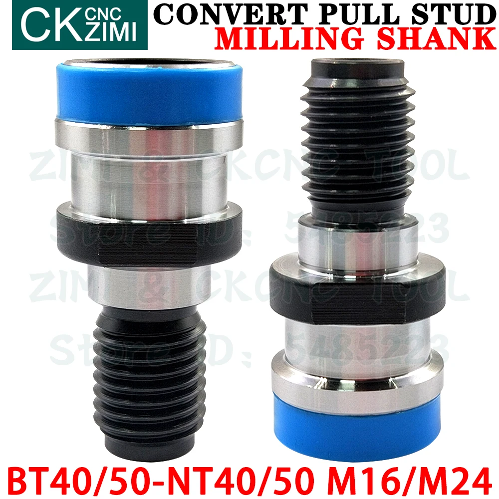 1PCS BT40 NT40 M16 BT50 NT50 M24 Adaptor Pull Studs CNC Retention Knob Pull Stud DIN2080 for Milling Tool Holder Cutting Tools