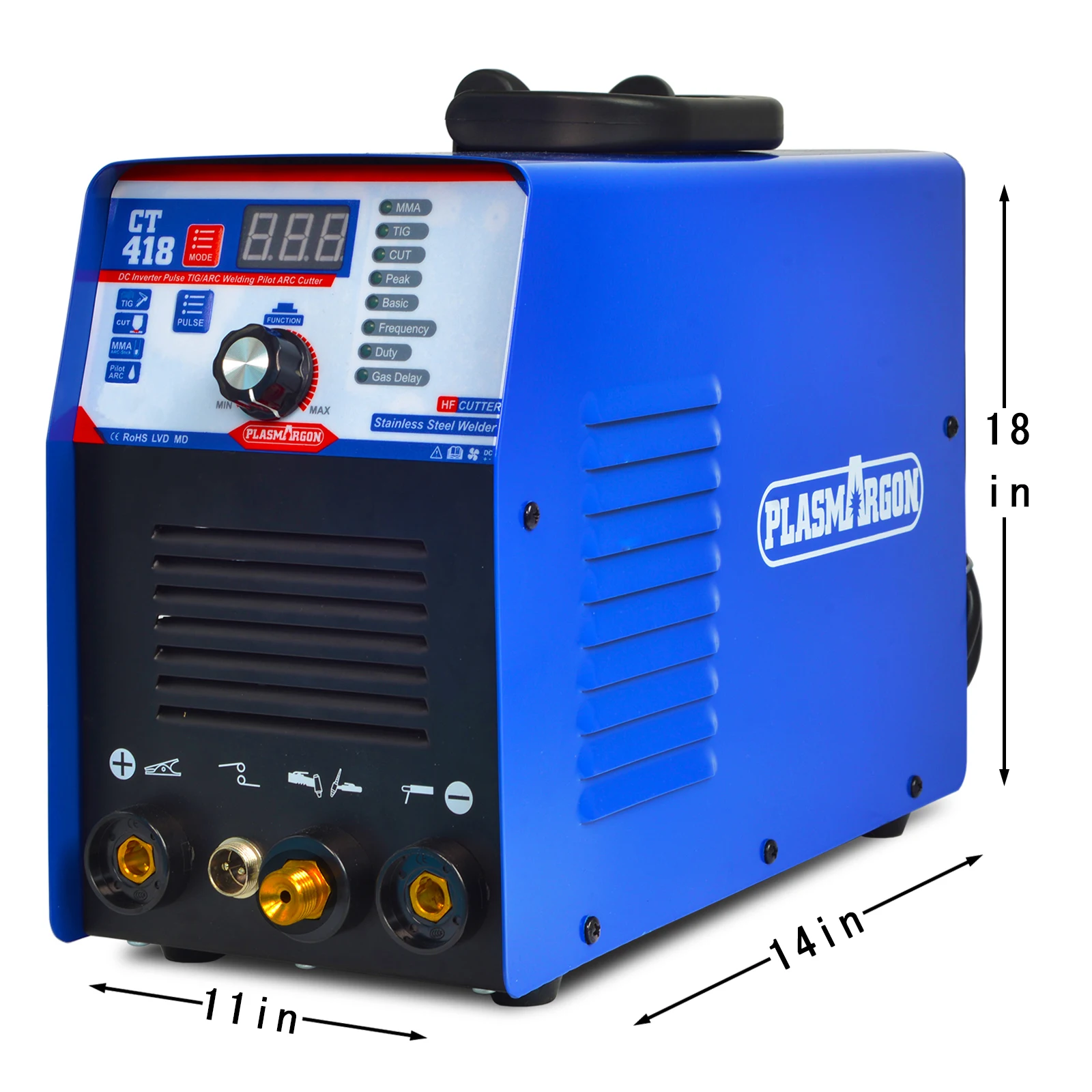 CT418 CUT/TIG/MMA 3 in 1 Inverter multifunzione Plasma Cutter 40A saldatrice TIG 180A Argon ARC 160A attrezzatura per saldatore