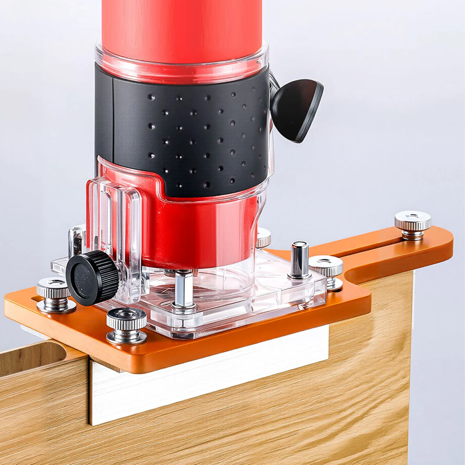 Trimming Machine 2 In 1 Transparent Slotted Bracket Invisible Fasteners Wardrobe Cupboard Panel Punch Locator