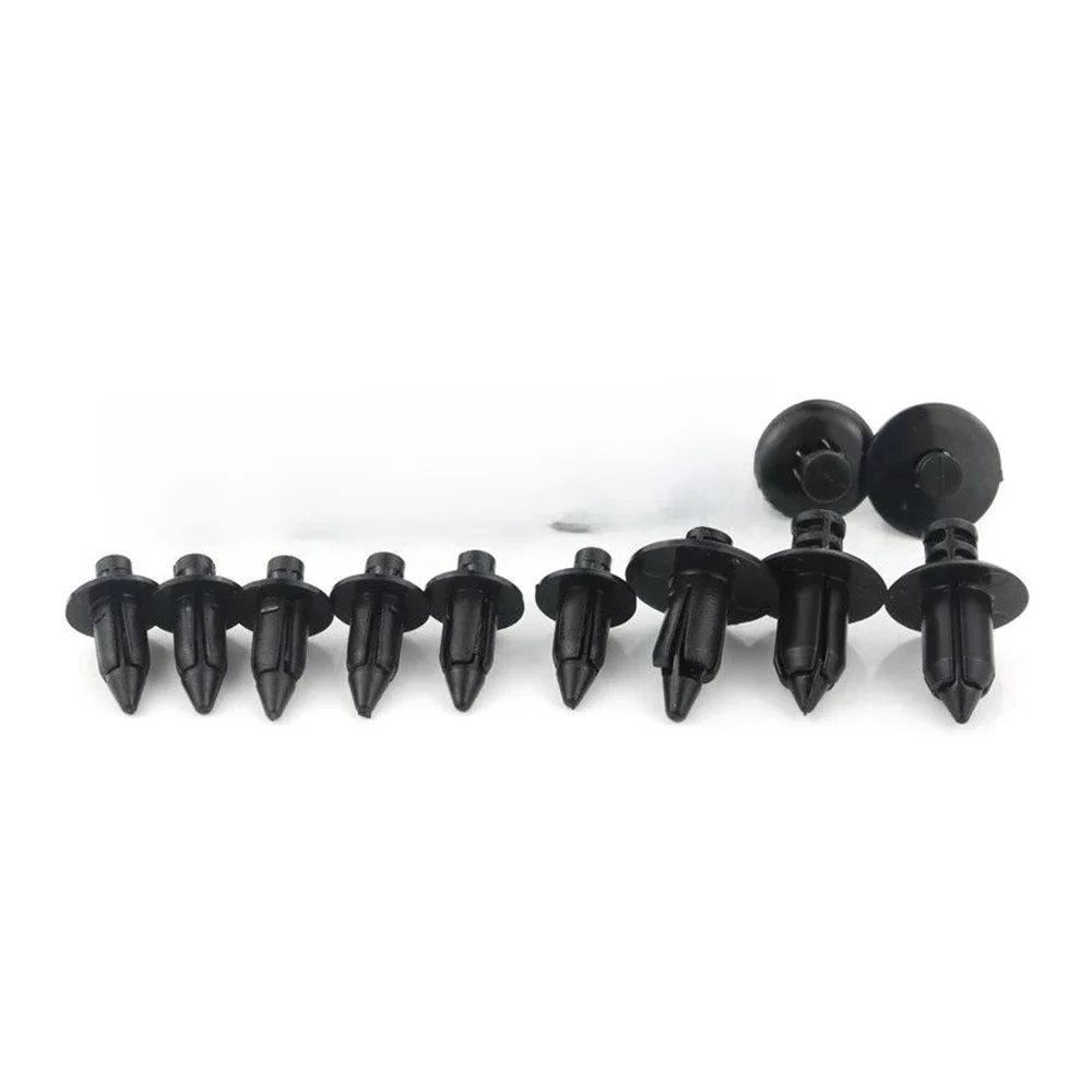 Honda Yamaha Suzuki Kawasaki 100 Pcs. 6mm, 7mm, 8mm fastener clip Plastic rivet carénage clip