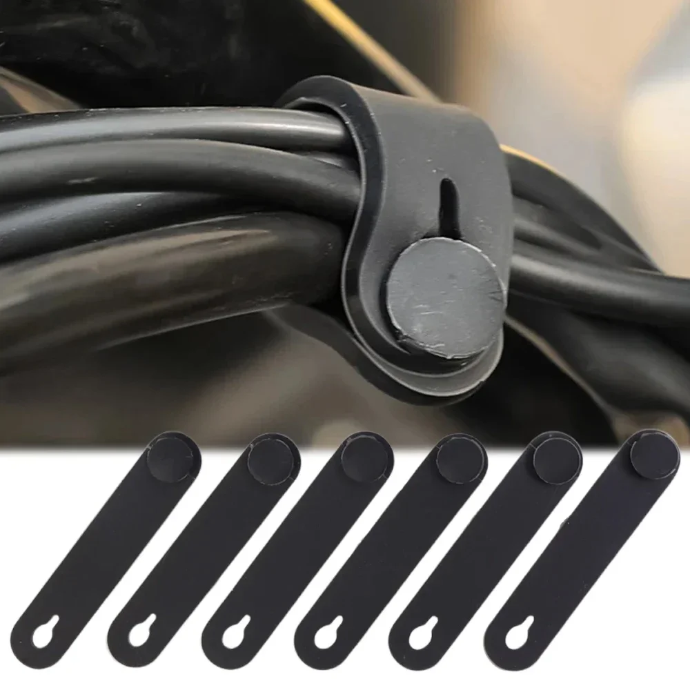 Cadre en caoutchouc pour moto, fixation du câble, faisceau de câbles, attache du cordon d'alimentation, ligne d'embrayage, attaches de câble de frein, bande de fixation élastique, accessoires