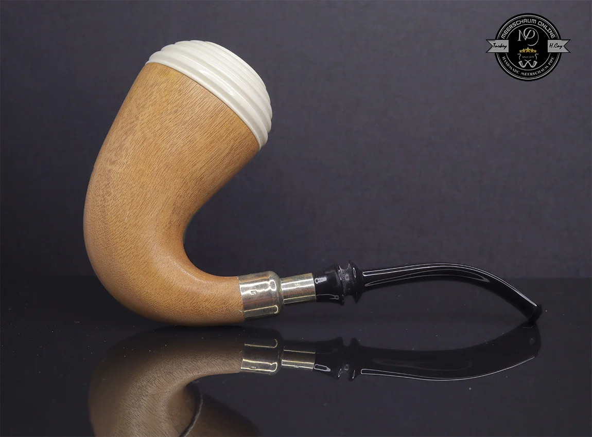 Handmade Block Meerschaum Calabash Pipe