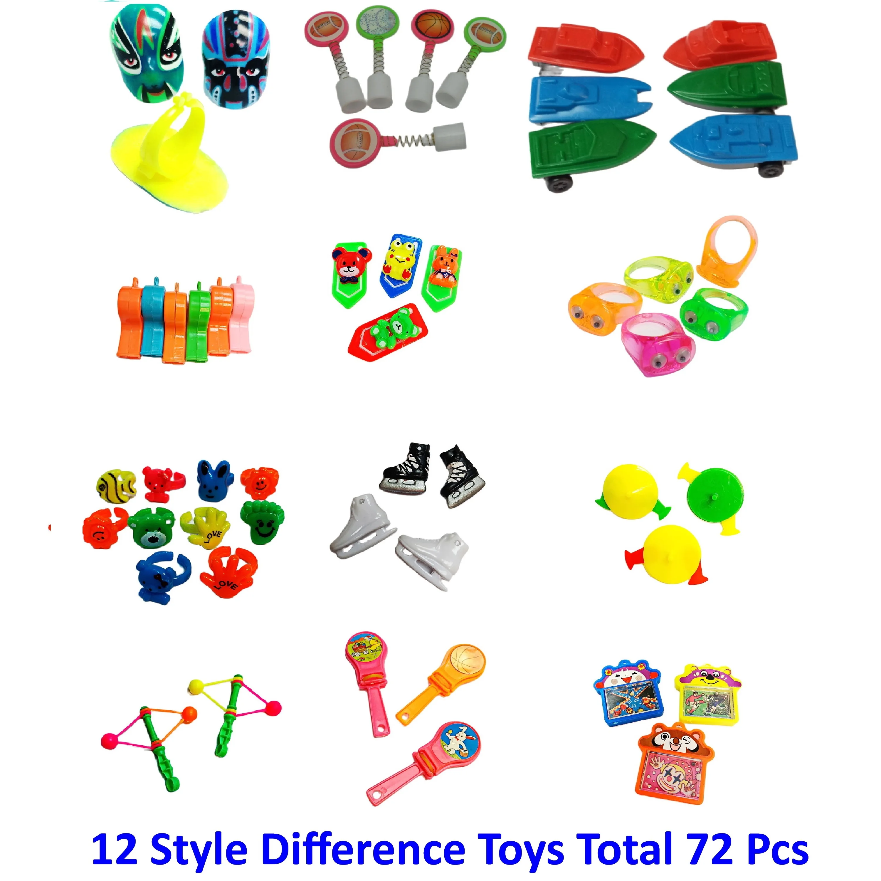 72 pcs,MX-A193, Kids Party Favors, Birthday Gift, Carnival, Giveaway, Souvenir, Gadget, Regalo, Pinata Filler, Game Prizes, Toys