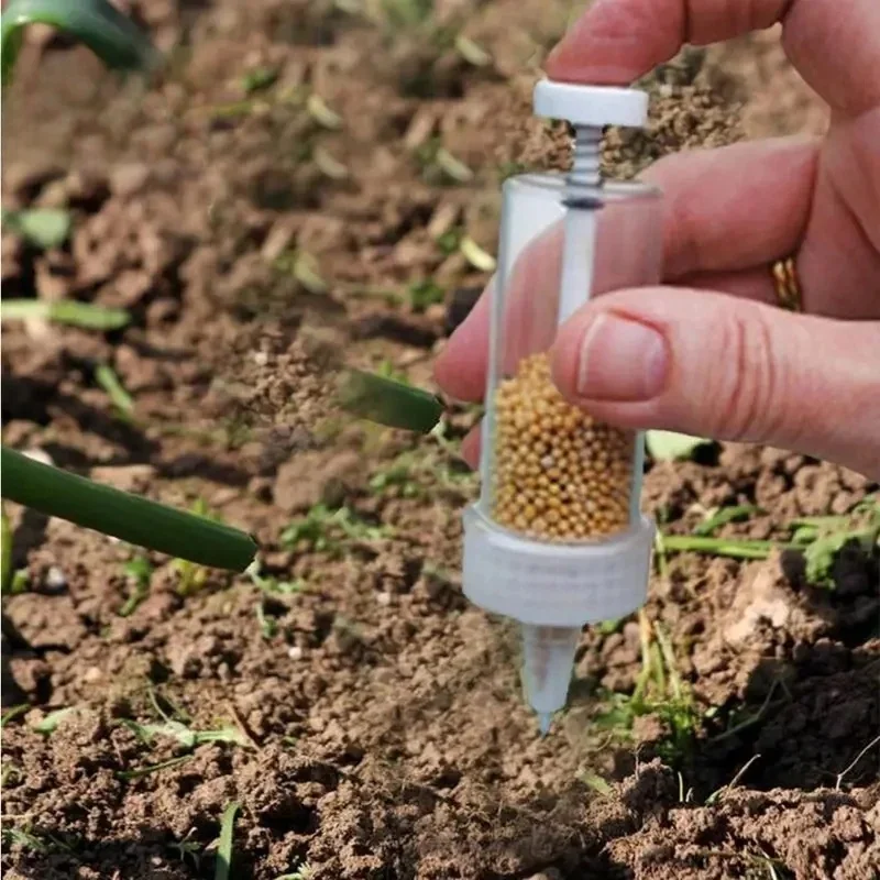 Distributeur de graines portatif 1 pièce, Mini outil de semoir manuel pour la plantation de jardin, Pot de fleur et lit de jardin, fournitures de jardinage essentielles