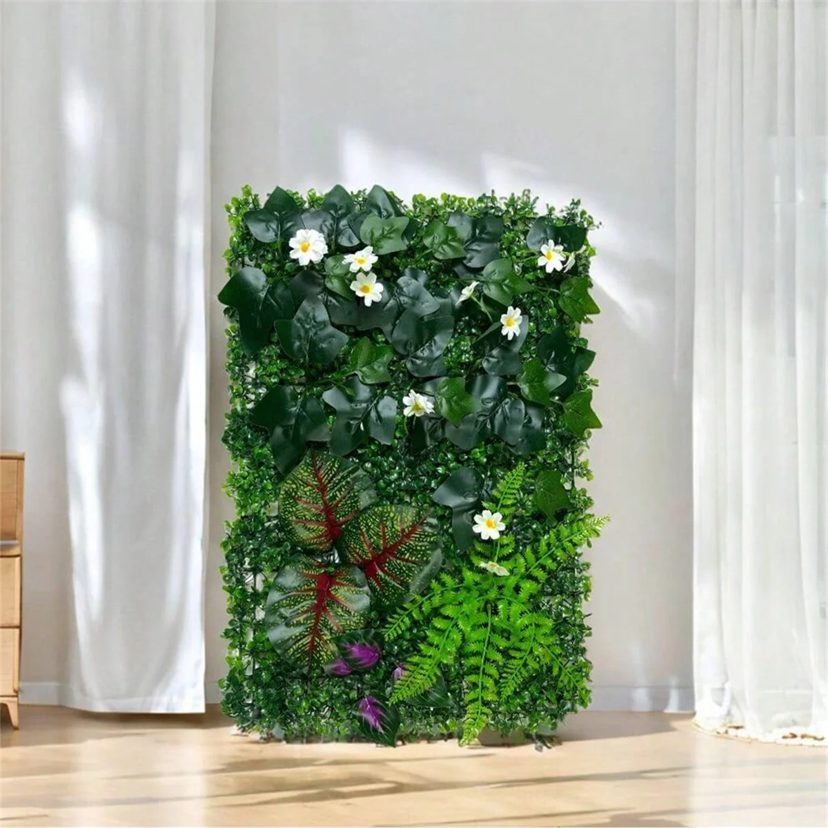 1pc Künstliche Pflanze Wand Panels Buchsbaum Hecke Wand Panels Privatsphäre Bildschirm Zaun Hintergrund für Outdoor Garten Hinterhof Dekor – Detail 4