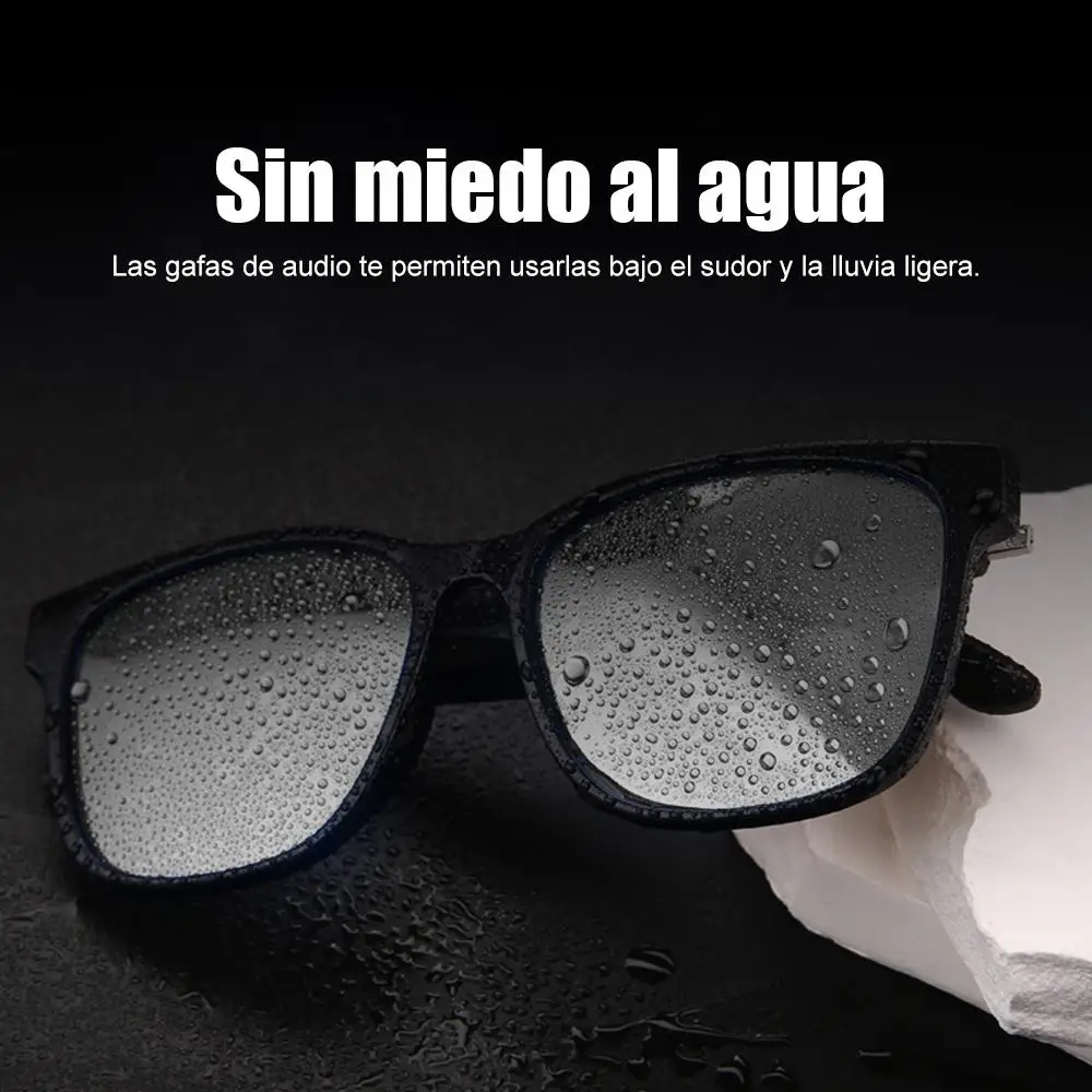 Gafas de Sol Inteligentes Bluetooth 5.4 con Música y Llamadas, Control Táctil, Lentes Polarizadas UV400 y Carga Magnética 8
