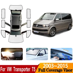 For Volkswagen VW Transporter Caravelle Multivan Doubleback T5 SWB 2003~2015 Car Sunscreen Window Sunshade Cover Car Accessories