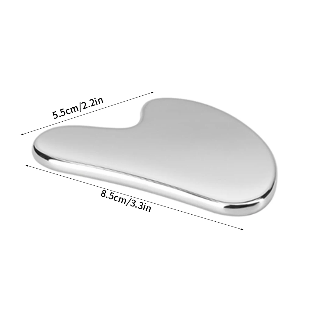 غوا شا تدليك الوجه الفولاذ المقاوم للصدأ غوا شا جهاز تدليك مكافحة الشيخوخة ثبات الوجه تبريد العين سبا أداة تدليك الجسم #2