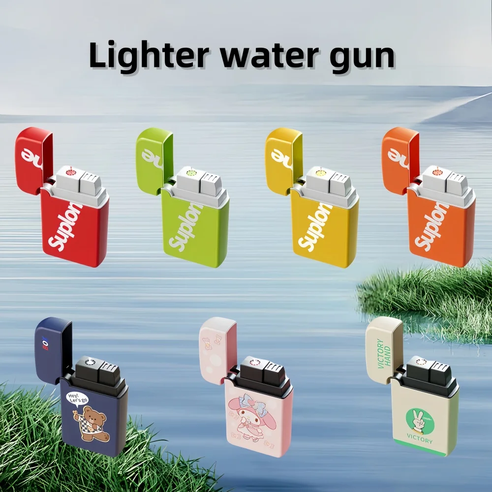 

1 pc Prank gadget|lighter water gun, mini and compact, manual operation, suitable for children aged 6 and above