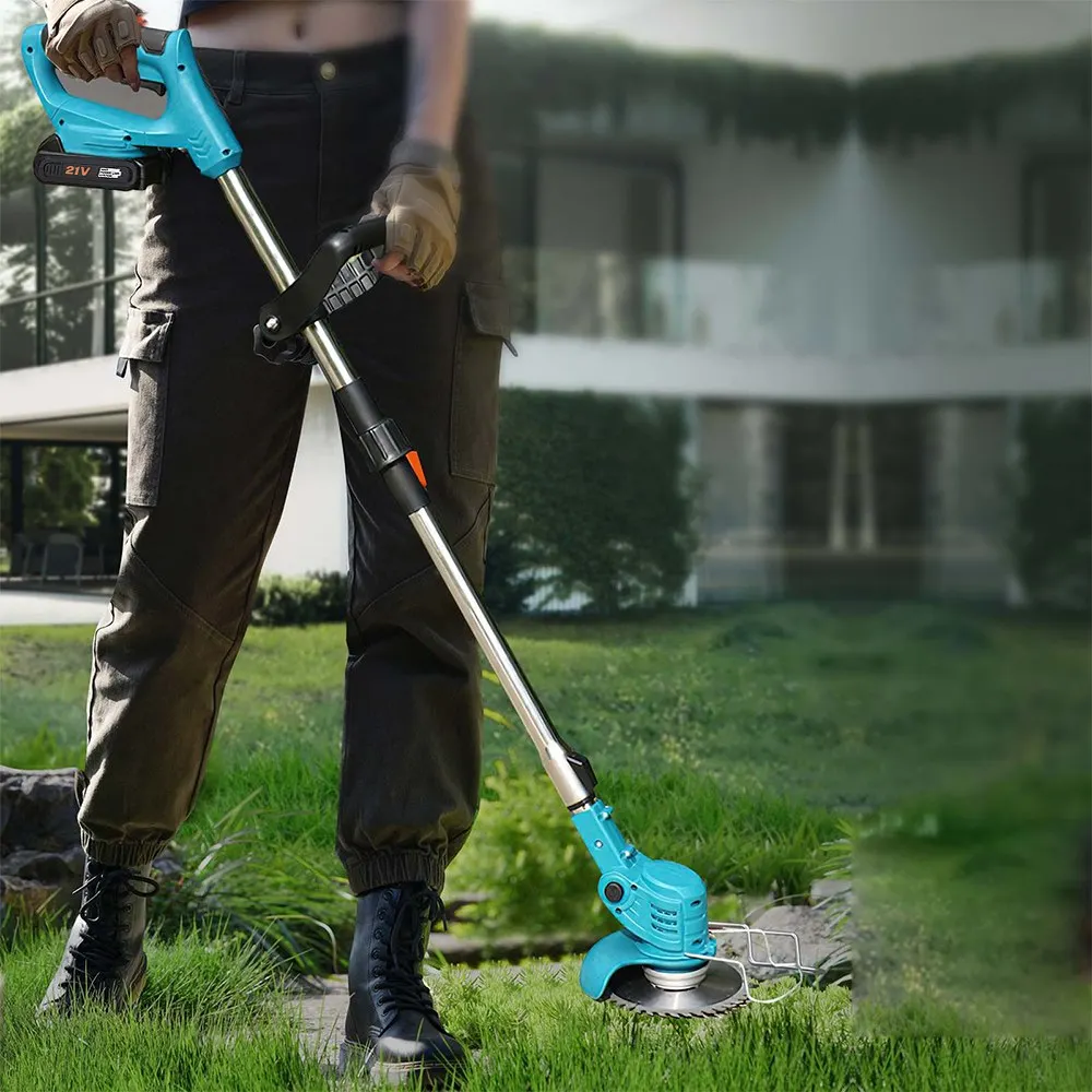 Kabelloser Elektrischer Rasenmäher 7800/min Rasentrimmer Faltbar Einstellbar 100-135cm Garten-Unkrautentfernungs- und Beschneidewerkzeug für Makita 21V Akku – Detail 8