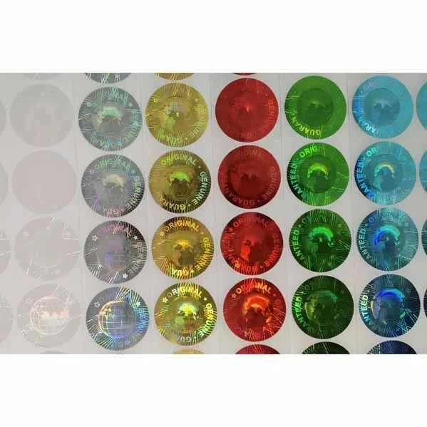Hologramowa naklejka zabezpieczająca przed manipulacją Wzór ziemi Gwarancja VOID Seal Oryginalna gwarancja Bezpieczeństwo Okrągła etykieta holograficzna do jednorazowego użycia — zdjęcie produktu 7
