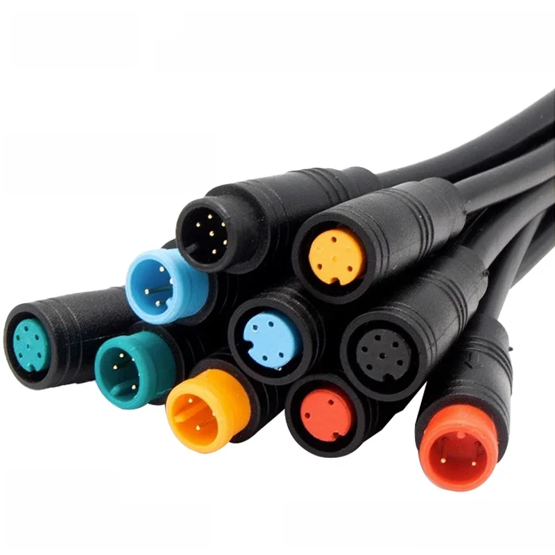 AliExpress NONE 5/20SET M6/M8 2 3 4 5 6Pin Julet Electric Bicycle Joint Plug female male Connector Wiring Scooter Cable Signal Sensor waterproof