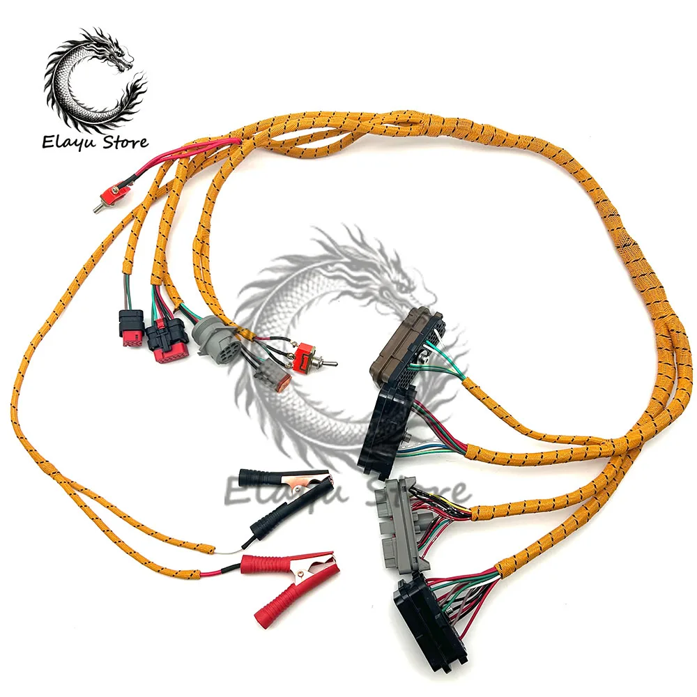 لكابل CAT فحص شامل لشركة كاتربيلر C6.4 C6.6 C7 C-9 C9 C13 C15 3126B ECU ECM محرك التشخيص سلك تسخير