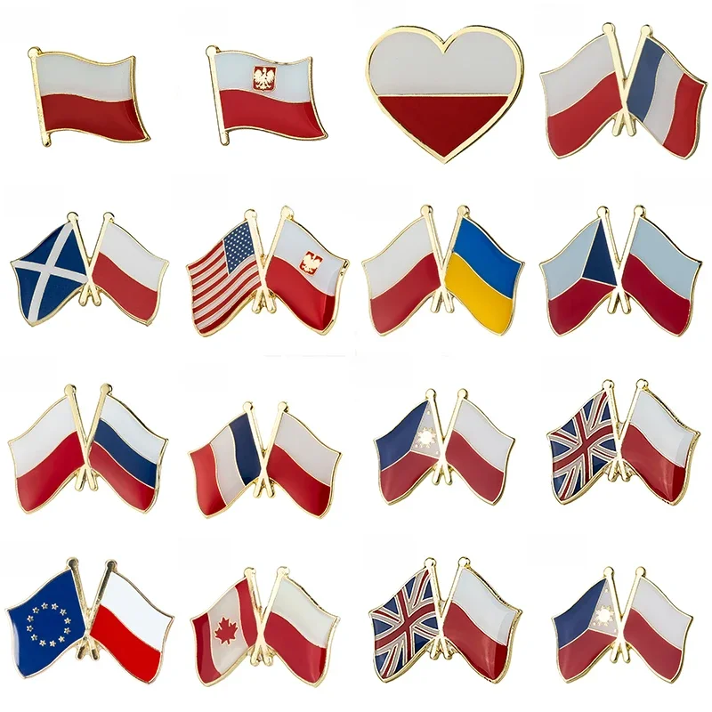 Broszka z flagą Polski Laple Pin Badge — 2