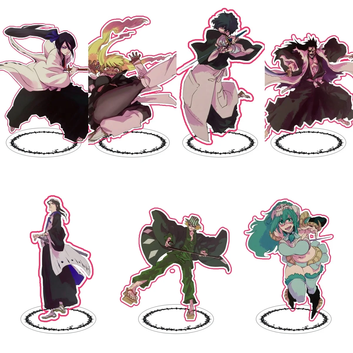 15CM Charm Anime BLEACH Acrylic Stand Keychain Model Cosplay Characters Ornament Accessories Goods Collection Gifts