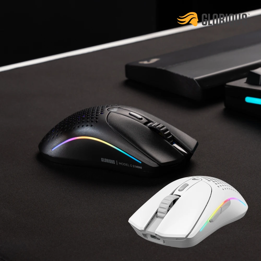 GlORIOUS MODEL O 2 Mini Wireless Gaming mouse Black White